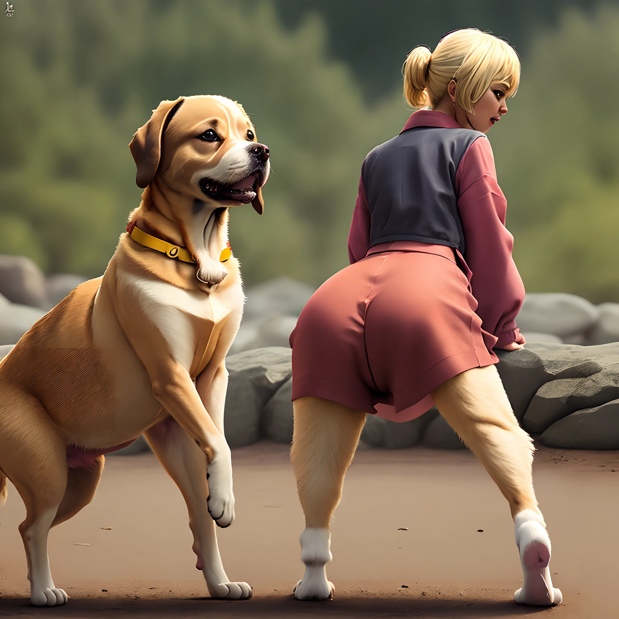 Chica puta doggy style