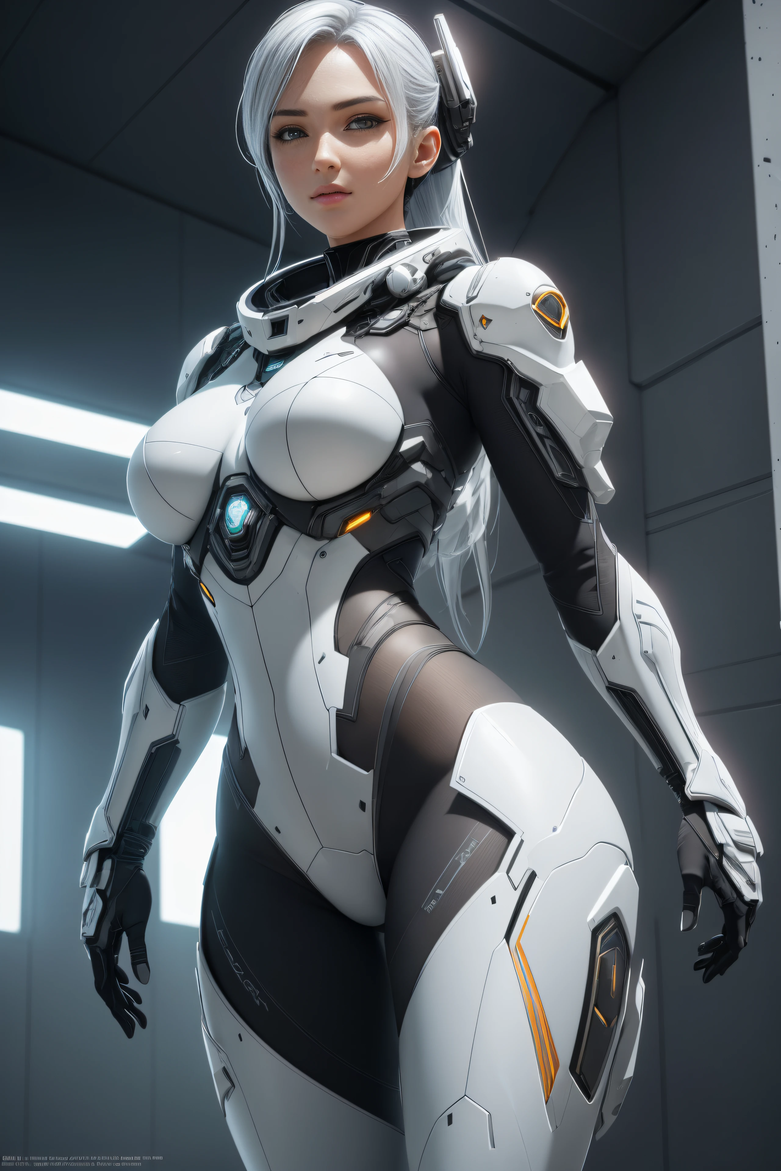 ((Best Quality)), ((Masterpiece)), (Detailed:1.4), ......3d, Image of a beautiful cyberpunk woman in white armor,HDR (High Dynamic Range),Ray Tracing,NVIDIA RTX,extra high resolution,Unreal 5,sub-surface Scattering,PBR Texturing,postprocessed,Anisotropic filtering,Depth of field,Maximum clarity and sharpness,Multi-layer Textures,Albedo and specular maps,Surface shading,Accurate Light-Material Interaction Simulation,Perfectly proportioned,Octane Render,duotone lighting,Wide aperture,Low ISO,White balance,the rule of thirds,8K RAW, Very sexy, sexypose