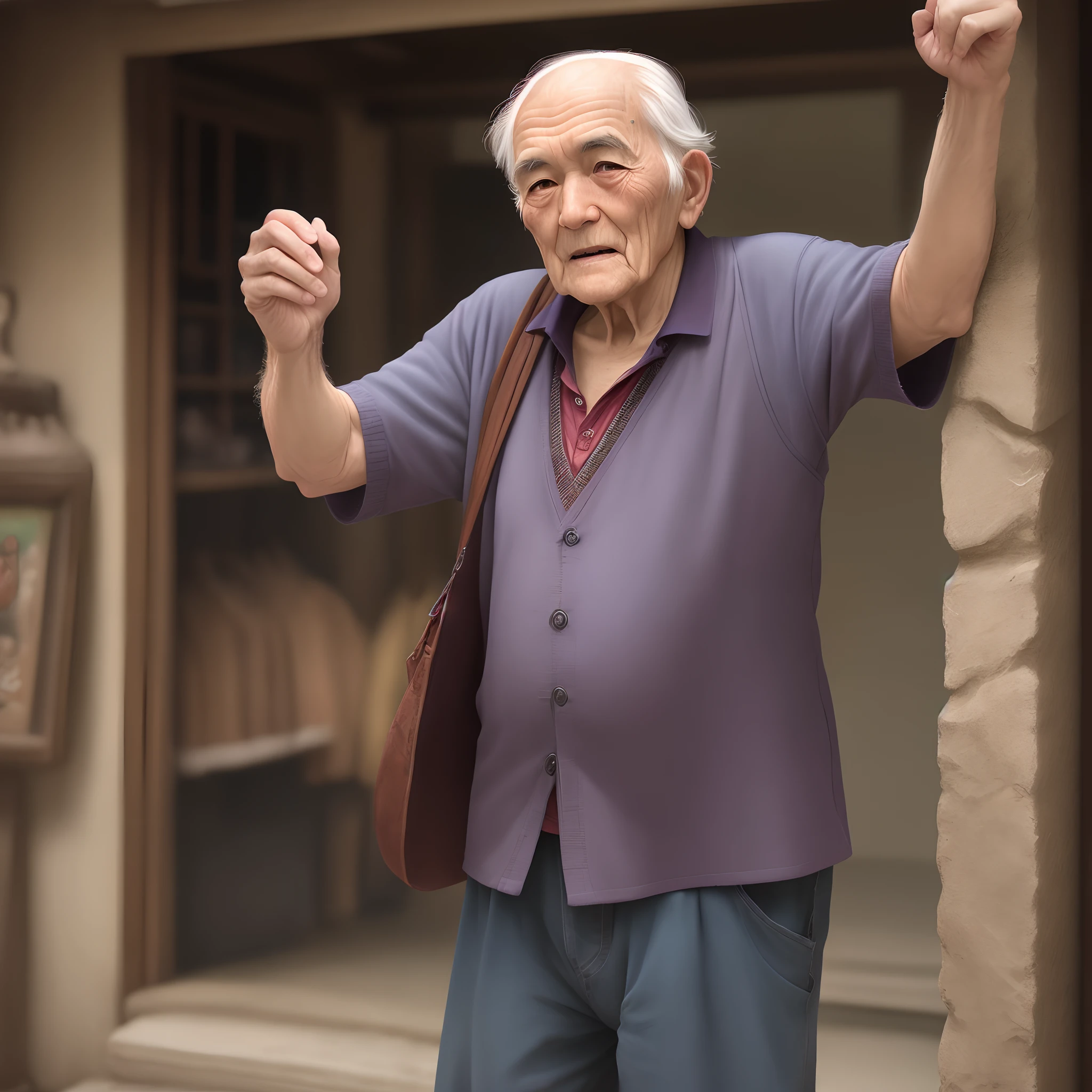 Give ma ani image of a old man