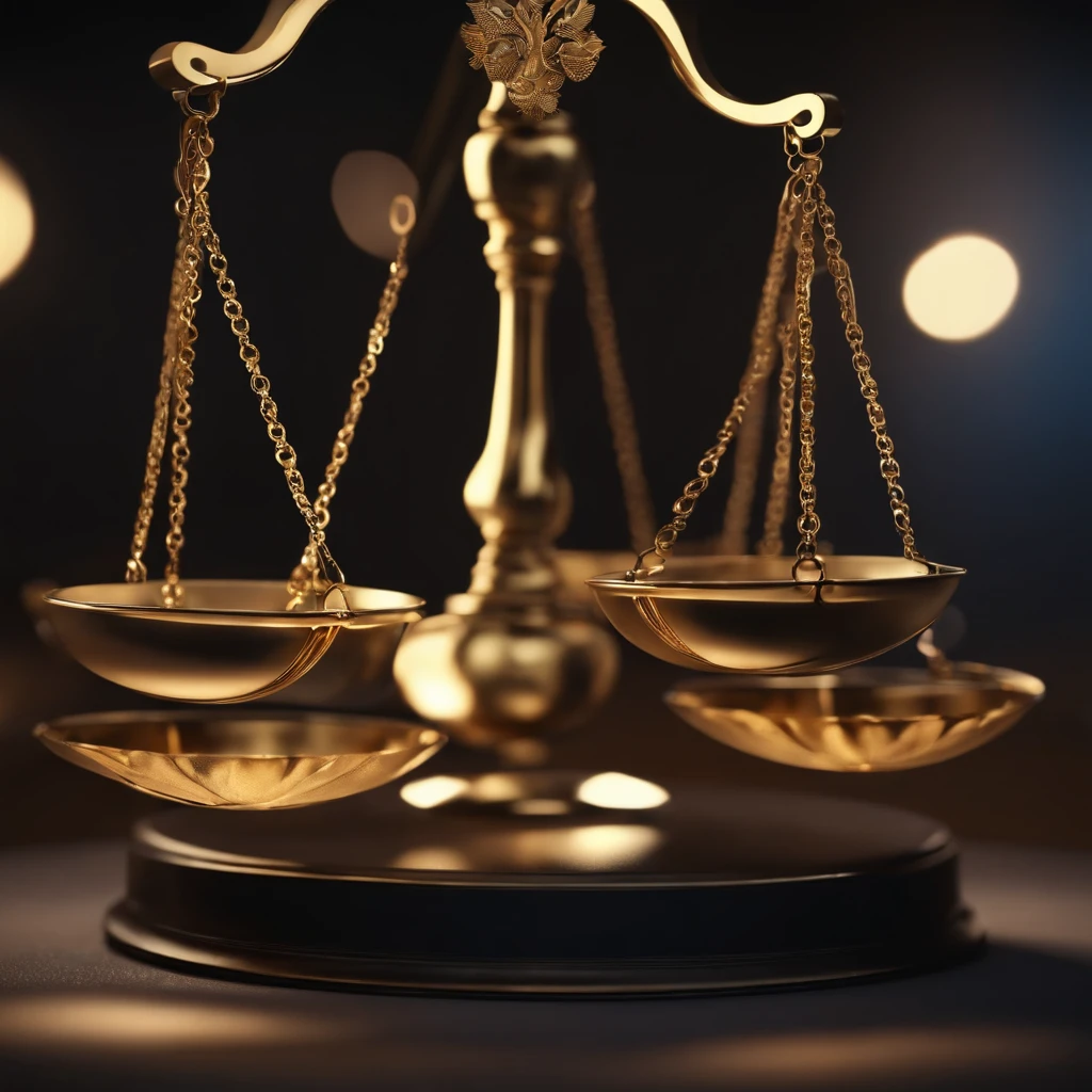 libra symbol, advogado, advocacia, fundo preto, brilhos dourados, alta qualidade, 4k