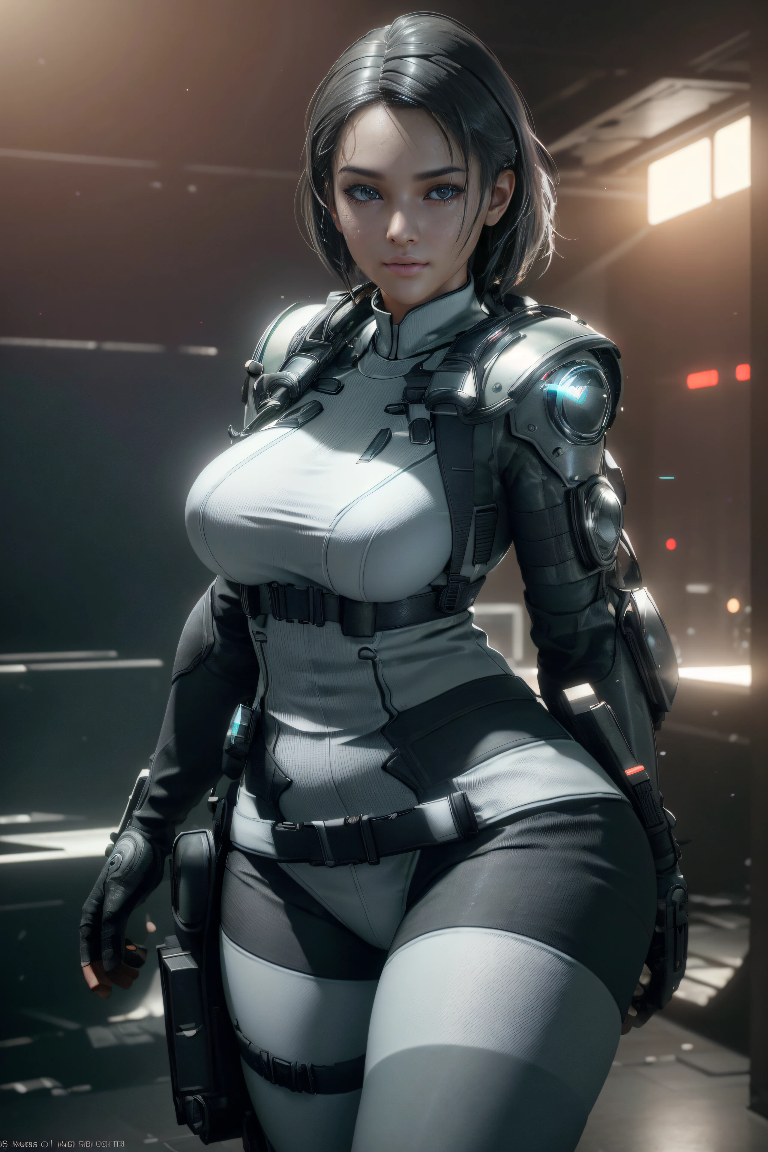 ((Best Quality)), ((Masterpiece)), (Detailed:1.4), ........3d, Image of a beautiful cyberpunk woman in white armor,HDR (High Dynamic Range),Ray Tracing,NVIDIA RTX,extra high resolution,Unreal 5,sub-surface Scattering,PBR Texturing,postprocessed,Anisotropic filtering,Depth of field,Maximum clarity and sharpness,Multi-layer Textures,Albedo and specular maps,Surface shading,Accurate Light-Material Interaction Simulation,Perfectly proportioned,Octane Render,duotone lighting,Wide aperture,Low ISO,White balance,the rule of thirds,8K RAW, Very sexy, sexypose