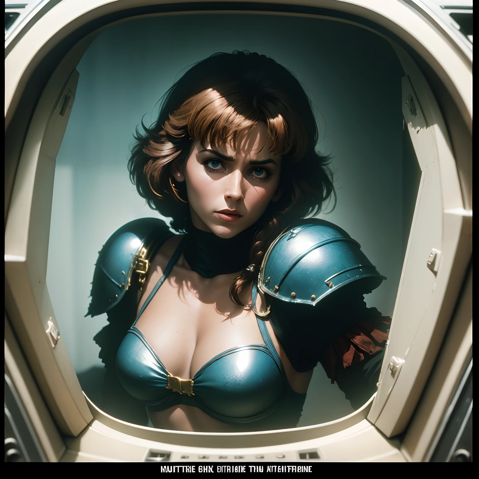 1980s movie practical effects dark fantasy, ektachrome slide high definition