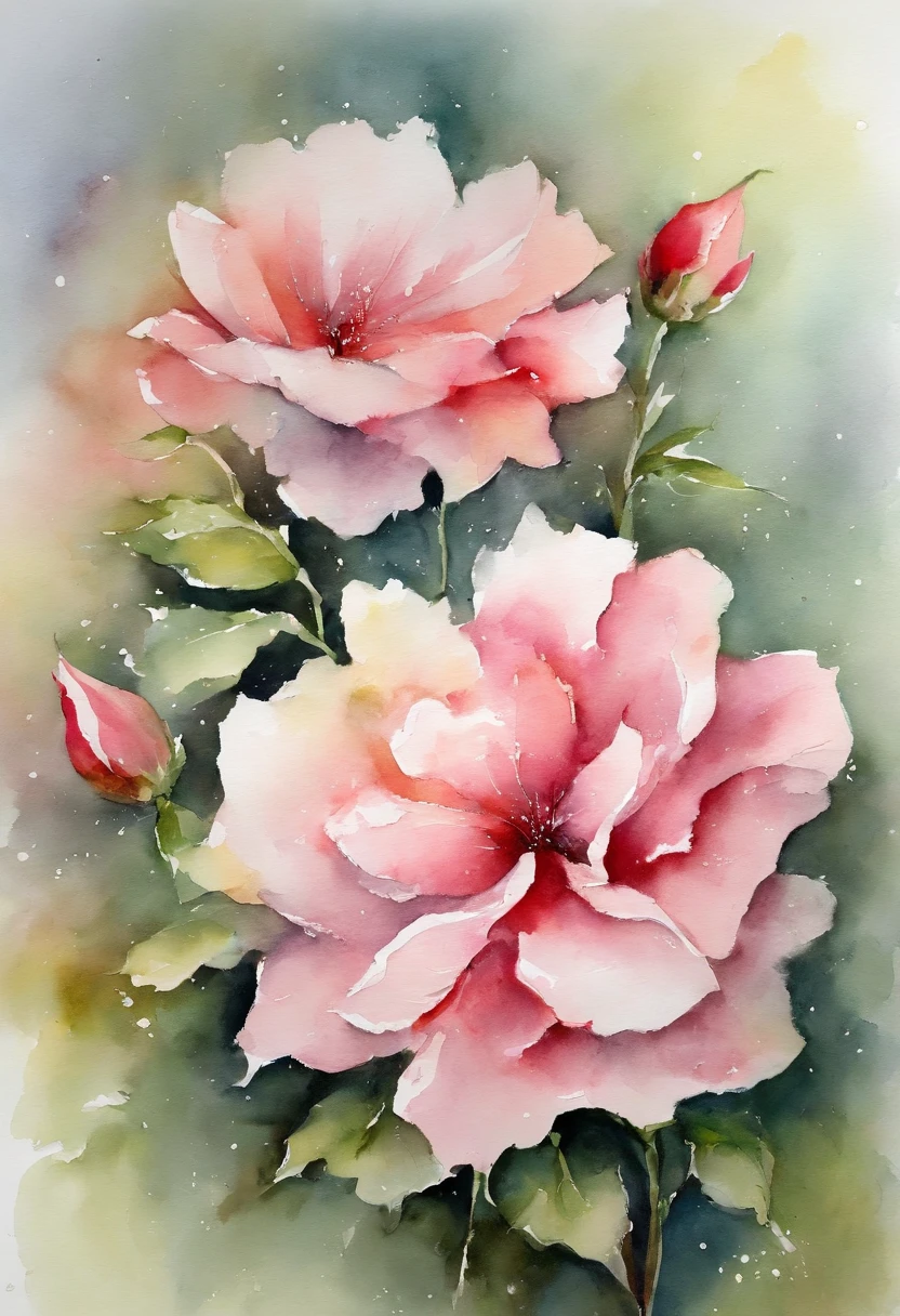 Gradually,Stretch layer by layer,The whole monthly flower finally bloomed。The flowers are pink,Like a young girl in a pink dress。The green leaves and red flowers are illuminated by the morning light, and like a pink butterfly, flapping its wings in the breeze,Dance。