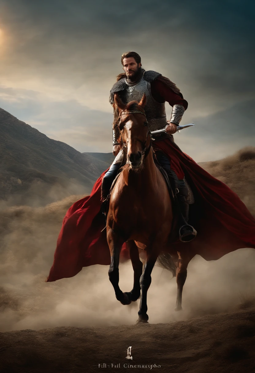guerreiro com espada, trajado Cenario Cinematografico full hd