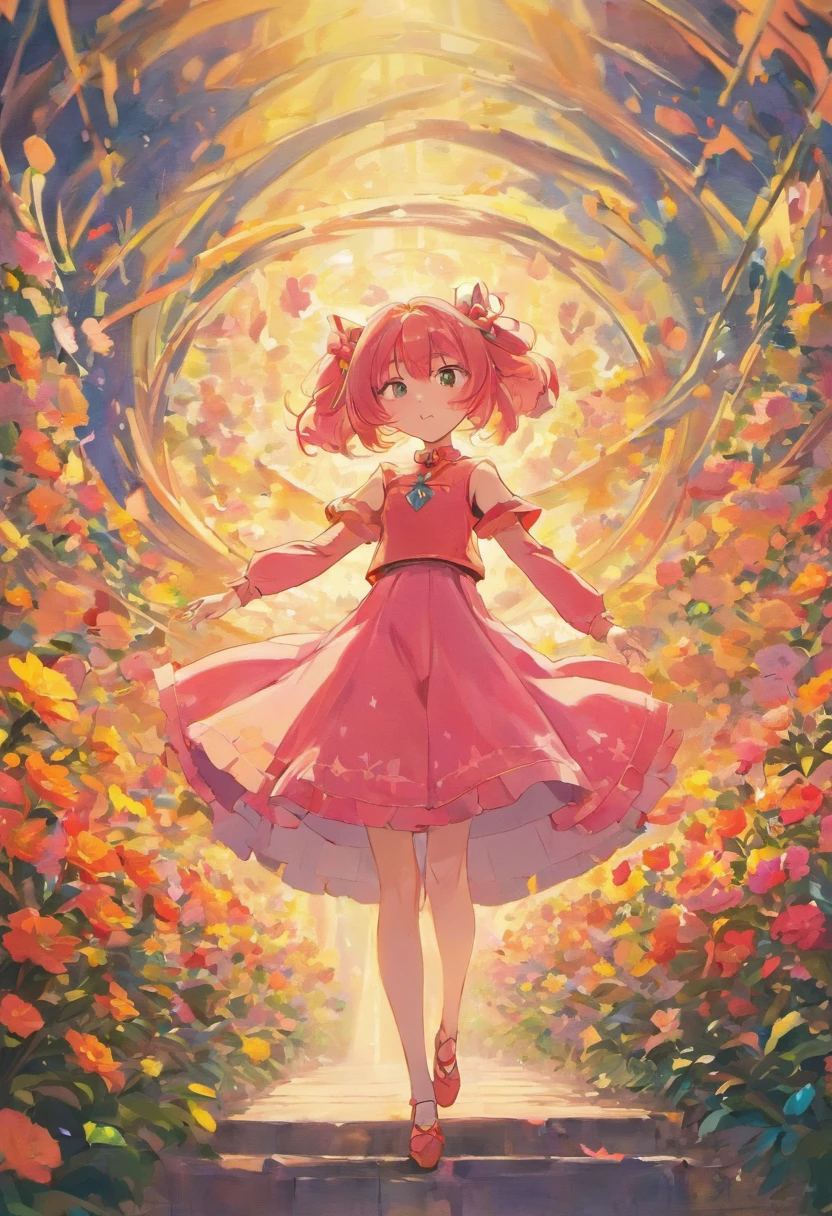 Gradually,Stretch layer by layer,The whole monthly flower finally bloomed。The flowers are pink,Like a young girl in a pink dress。The green leaves and red flowers are illuminated by the morning light, and like a pink butterfly, flapping its wings in the breeze,Dance