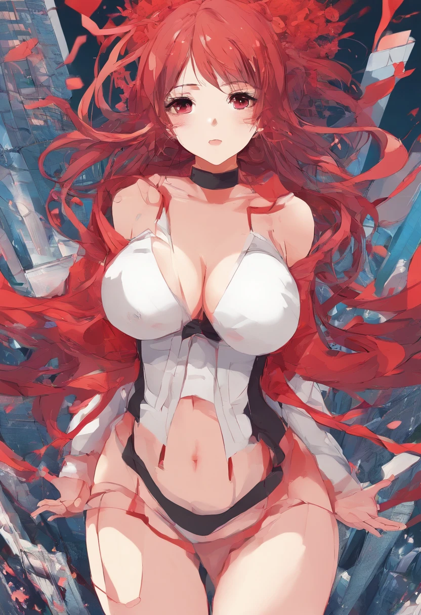 Growing giantess girl tall bursting clothes ripped ripping rip giant breasts busty bulging moaning embarrassed red blushing scared hiding adorable