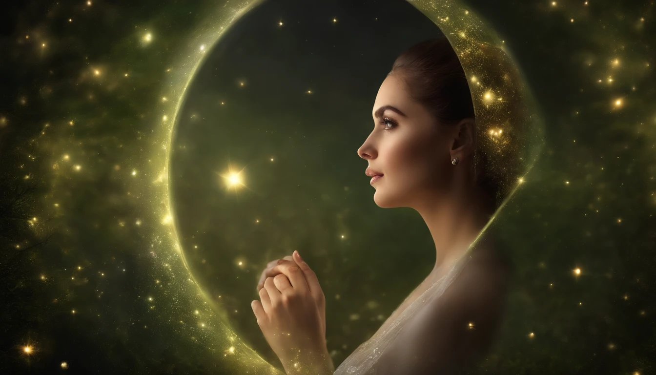 um mundo onde os seres celestiais interagiam com a humanidade e tomavam as filhas dos homens como esposas, olhos claros brilhantes, , estranho, assustador, Pesadelo, cores muito brilhantes, light particles, com luz brilhante, Mshiff, Arte do papel de parede, Papel de parede UHD