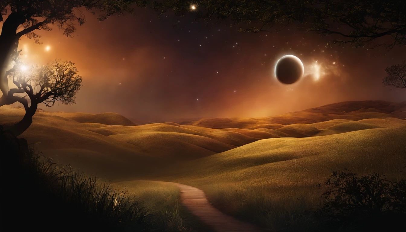um mundo onde os seres celestiais interagiam com a humanidade e tomavam as filhas dos homens como esposas, olhos claros brilhantes, , estranho, assustador, Pesadelo, cores muito brilhantes, light particles, com luz brilhante, Mshiff, Arte do papel de parede, Papel de parede UHD