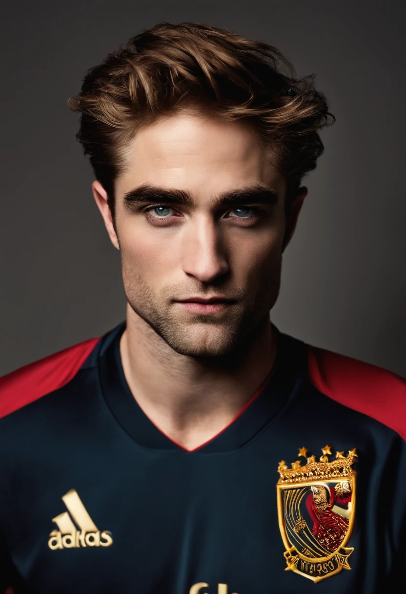 Robert Pattinson as footballer