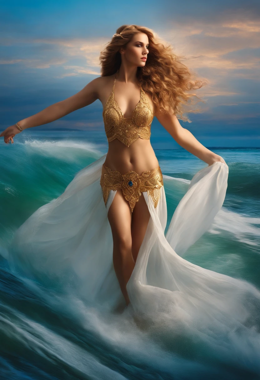 goddess aphrodite rising from the waters