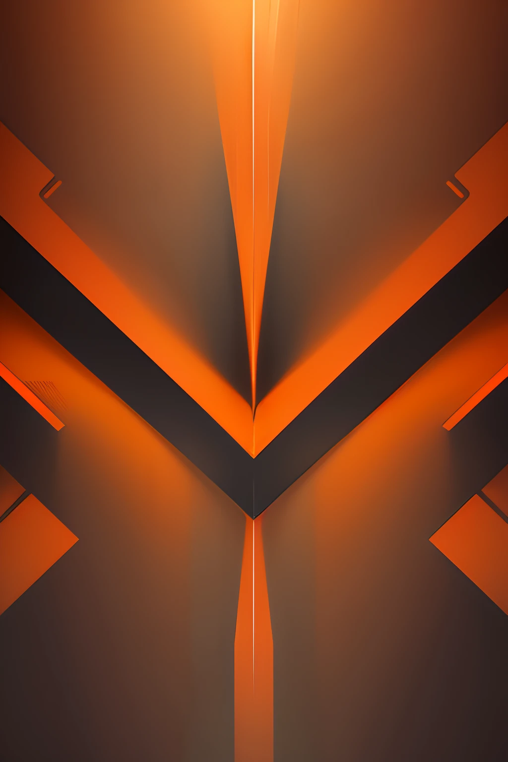 Abstract Futuristic Textured Orange Pattern Background