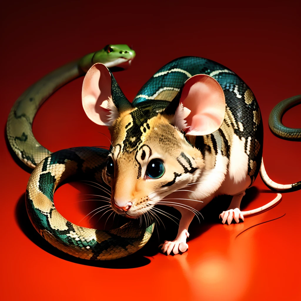 mouse mixed with snake