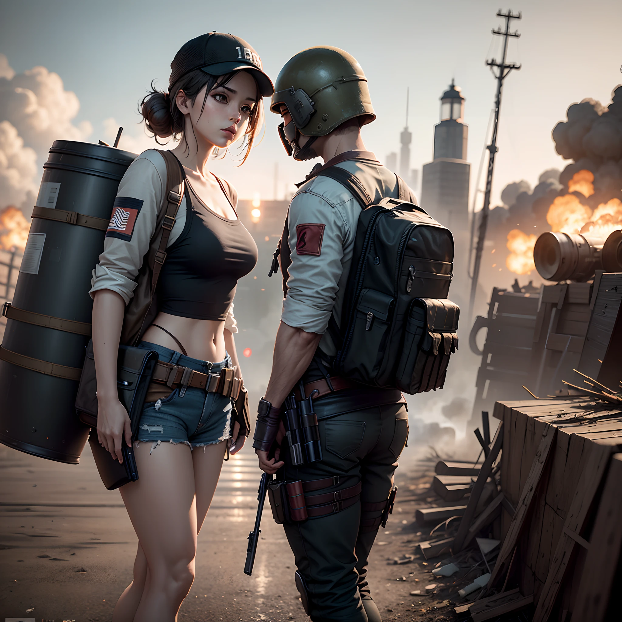 PUBG, master part, Great details, UHD, HDR, 8k, Papel de parede 1920x1080p, estilo de arte anime --auto
