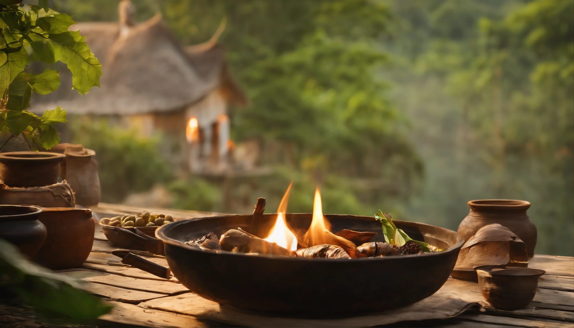 A stilt house with a thatched roof, traditional Vietnamese architecture, bamboo structure, wooden planks, birds flying above, a peaceful village, morning mist, vibrant green rice fields, calm river, wooden pier, women wearing conical hats, traditional clothing, children playing, a fishing boat, blooming lotus flowers, herbal garden, smoke rising from a traditional cooking stove, warm sunlight, soft shadows, a sense of tranquility and harmony. (best quality,4k,8k,highres,masterpiece:1.2),ultra-detailed,(realistic,photorealistic,photo-realistic:1.37),indigenous culture,historical,serene,traditional crafts,pastoral scenery,ethereal beauty,rich heritage,living traditions,harmonious architecture,vibrant nature,peaceful community,brisk morning,traditional lifestyle,vivid colors,nostalgic atmosphere,natural materials,rural charm