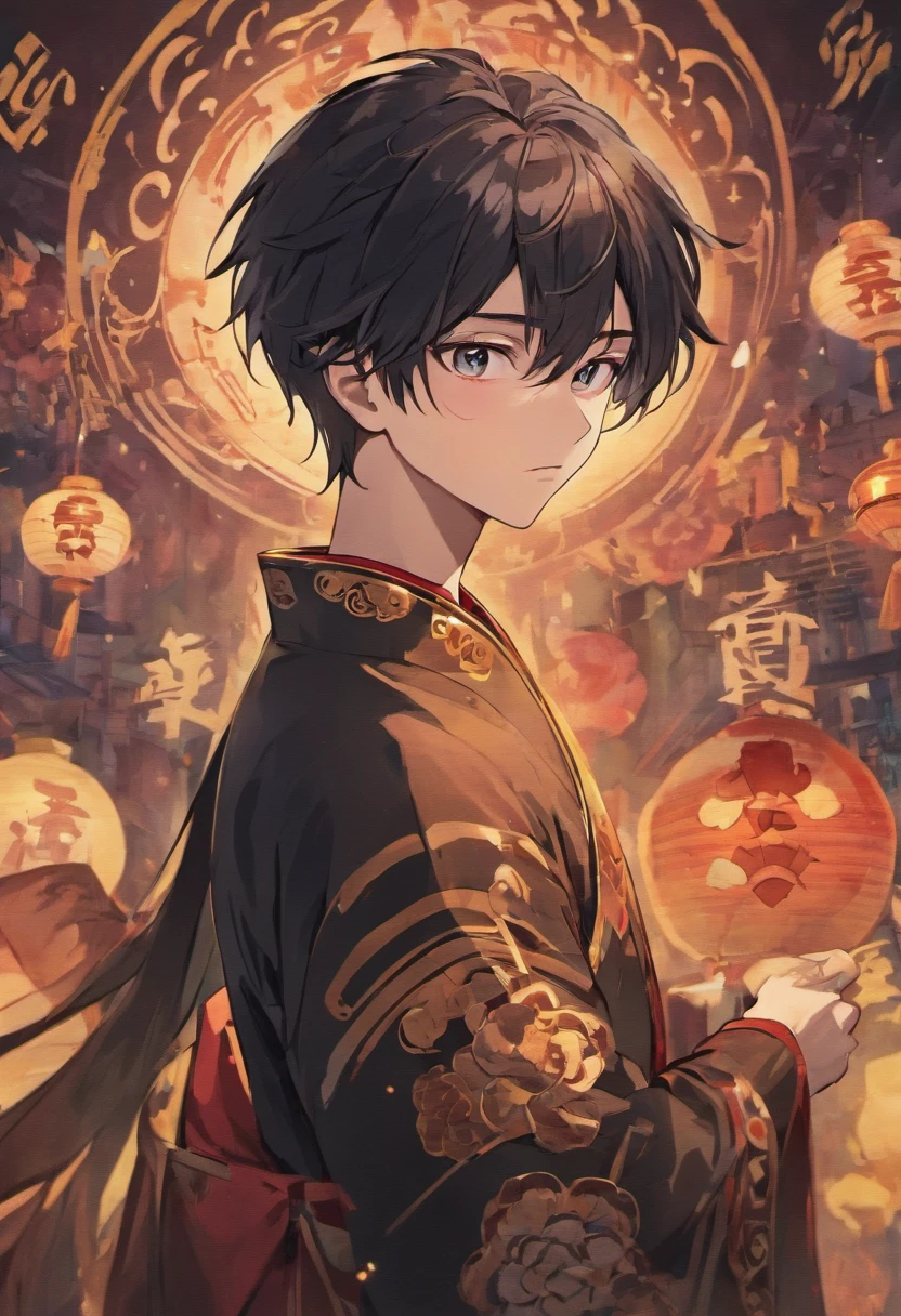 Adult man，Ancient Chinese，black hair