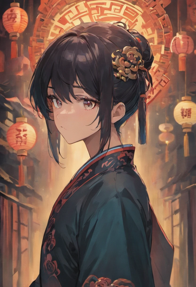 Adult man,Ancient Chinese,black hair