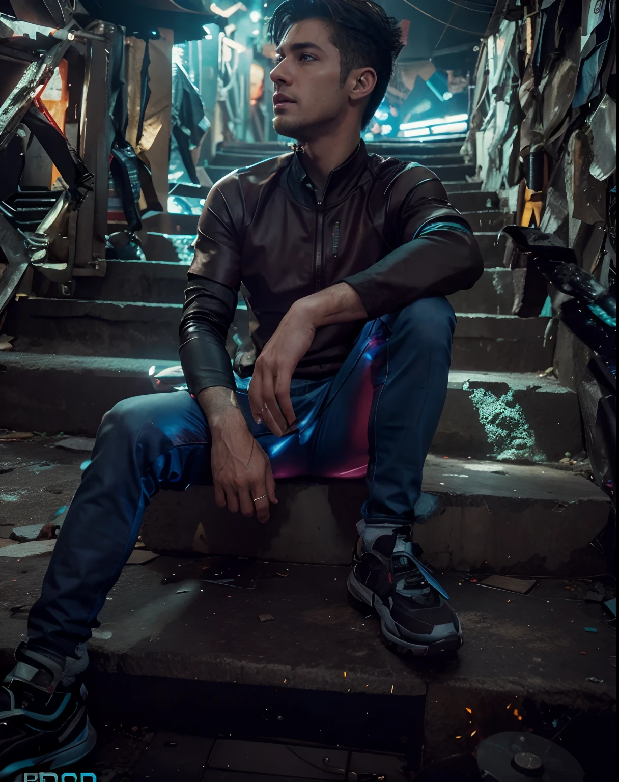 Cyberpunk super realistic handsome boy, background change,8k ultra HD