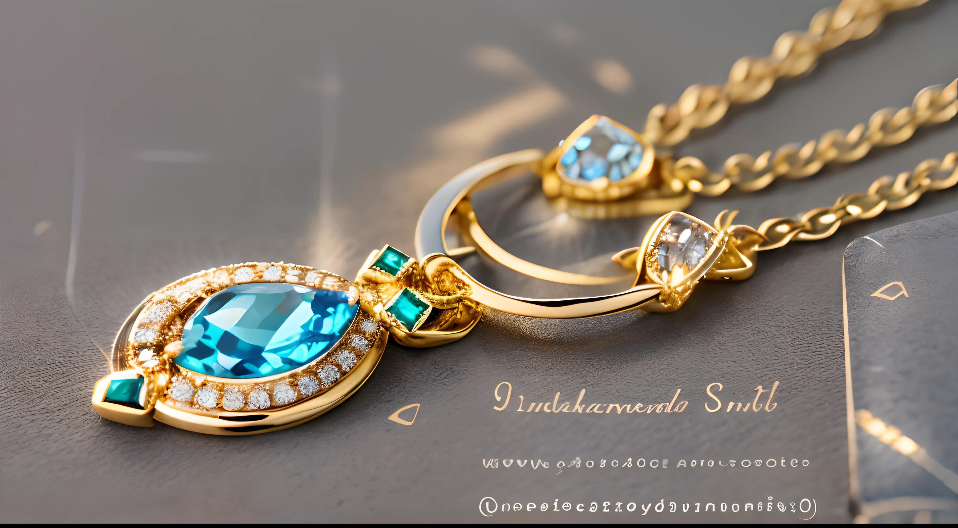 Diamond and sky sapphire necklace in the book,Aurora chase,Extreme light and shadow,Extremely strong reflected light,Extreme ambient light,Extreme shadows,globalillumination,rendering by octane,Ultra photo realsisim,Hyper-realistic,soft sun light,(extremelycomplicateddetails:1.1)(Incomparably noble shape:1.1)artwork of a,invaluable,Close-up of items,a professional shot of