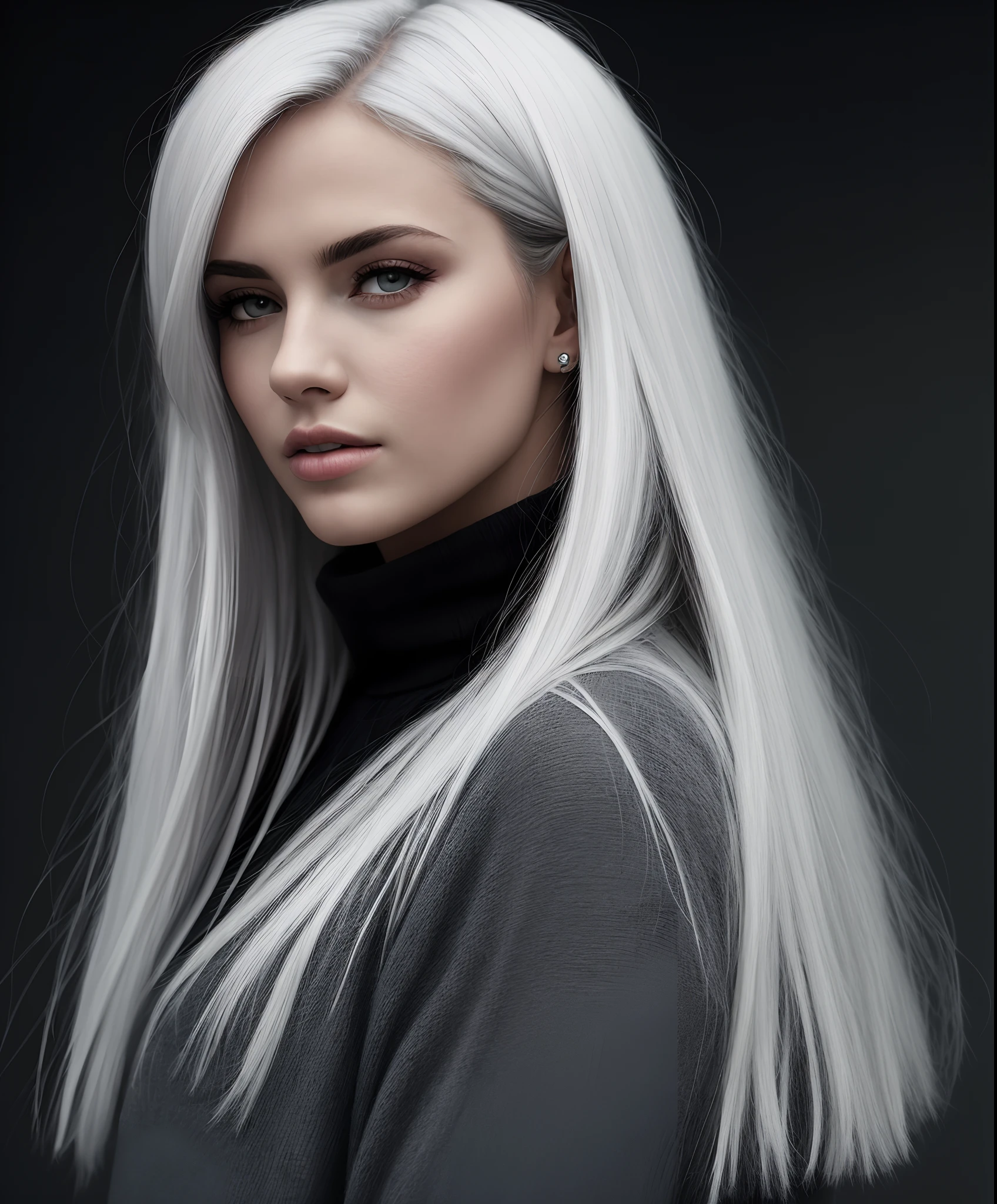 White hair