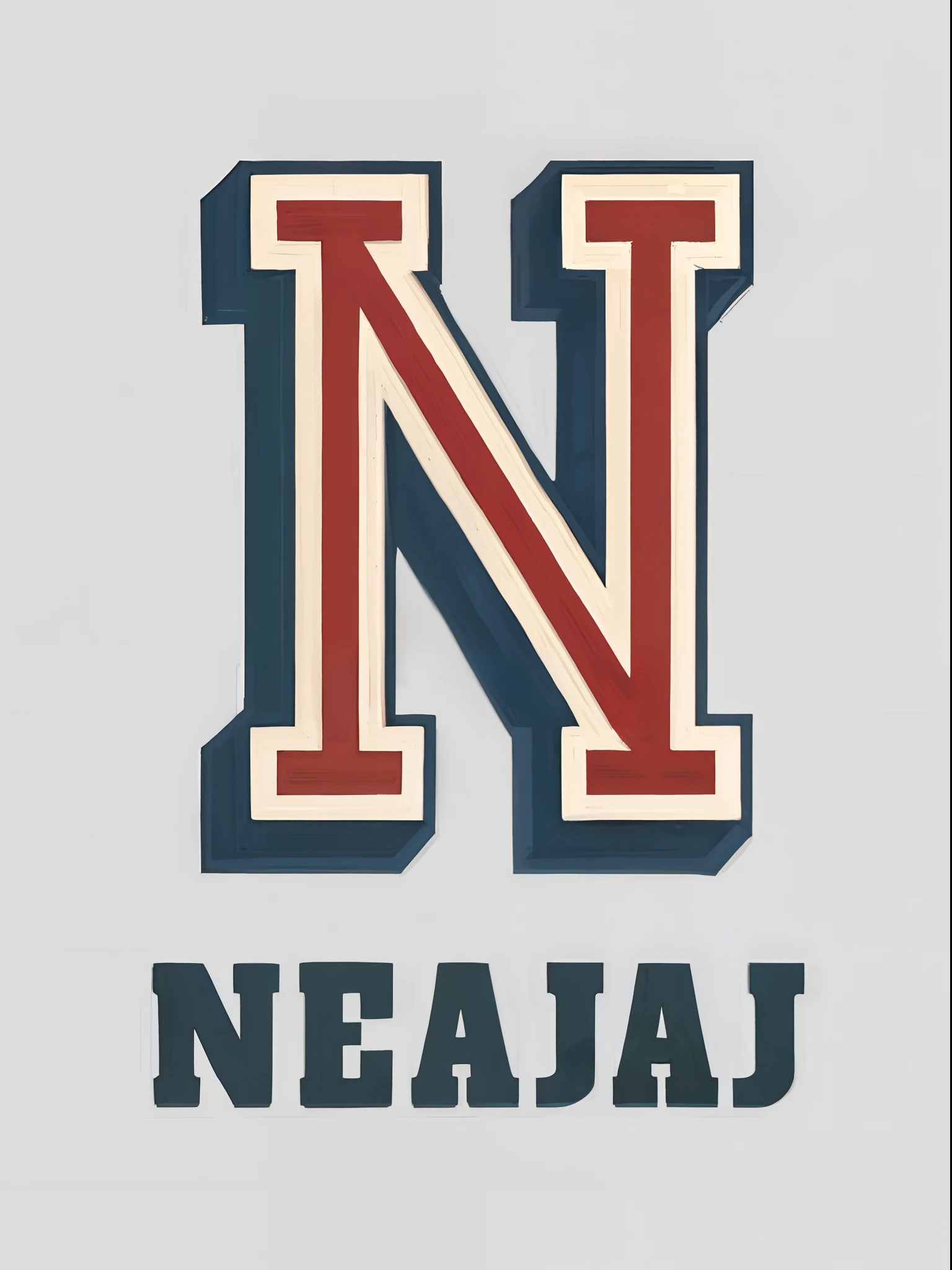 Un primer plano de un logotipo con la letra N en el centro, Negao, pulcro, Neotrad, cabello limpio, Ordenado Baerd, muy ordenado, Nepal, Logotipo deportivo, Nagas, -n 5, - No. 5, Nagasaki, Neopagano, por Ejnar Nielsen, -n 6, - No. 6, Neotribal, -n 4