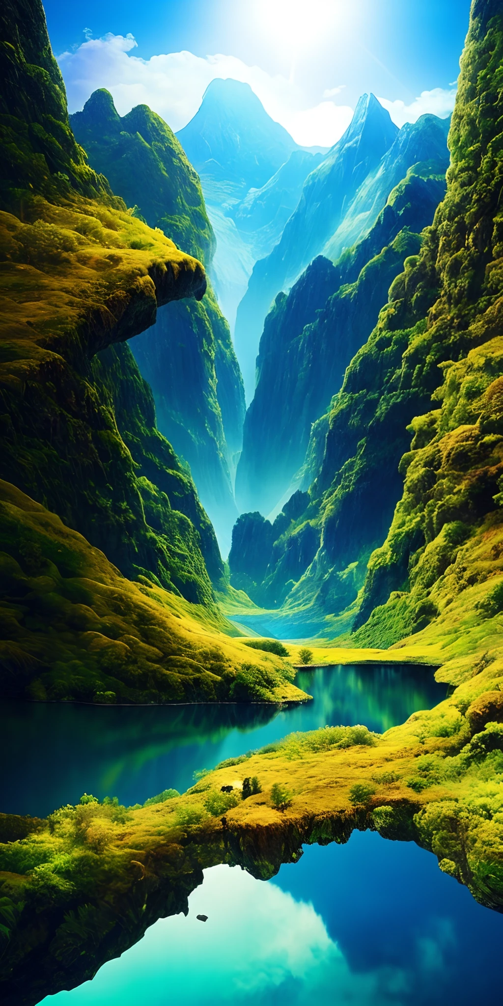 Beautiful, landscape, realistic, otherworldly, exotic, utopian