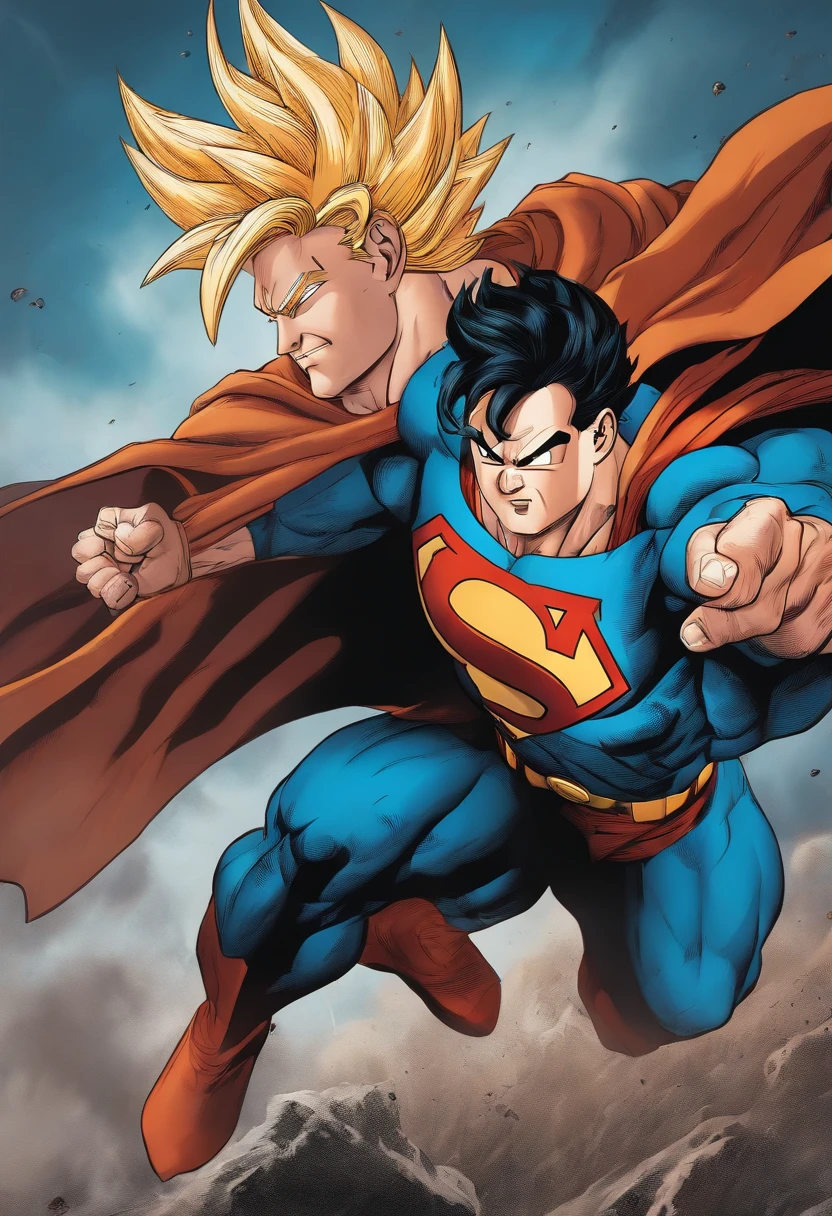 Goku killing superman