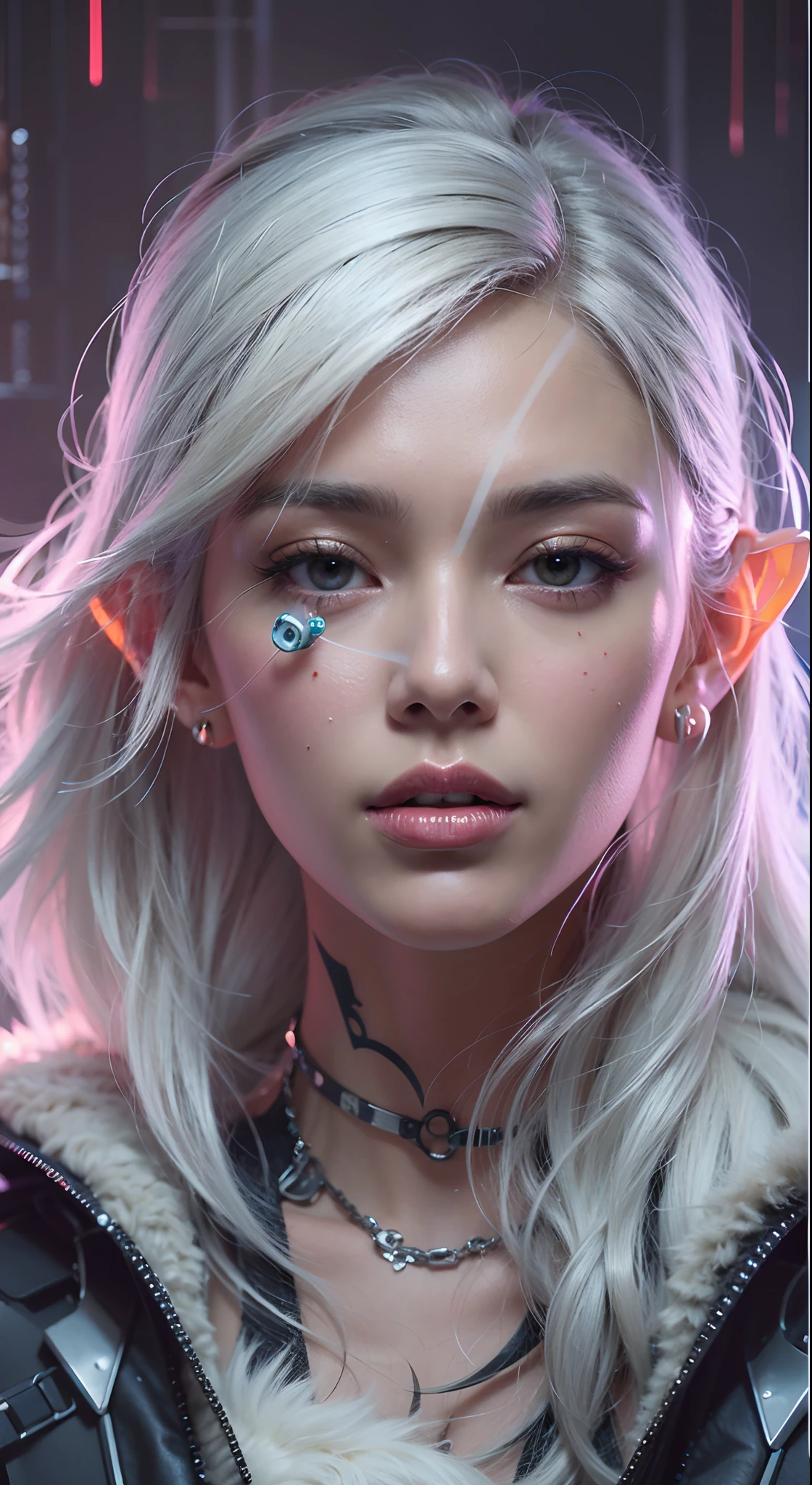 por onze, hacker cyberpunk, cabelos brancos, gorgeous, Amazing, elegante, intrincado, altamente detalhado, pintura digital, art-station, arte conceitual, foco nítido, illustration, Arte por Ross Tran