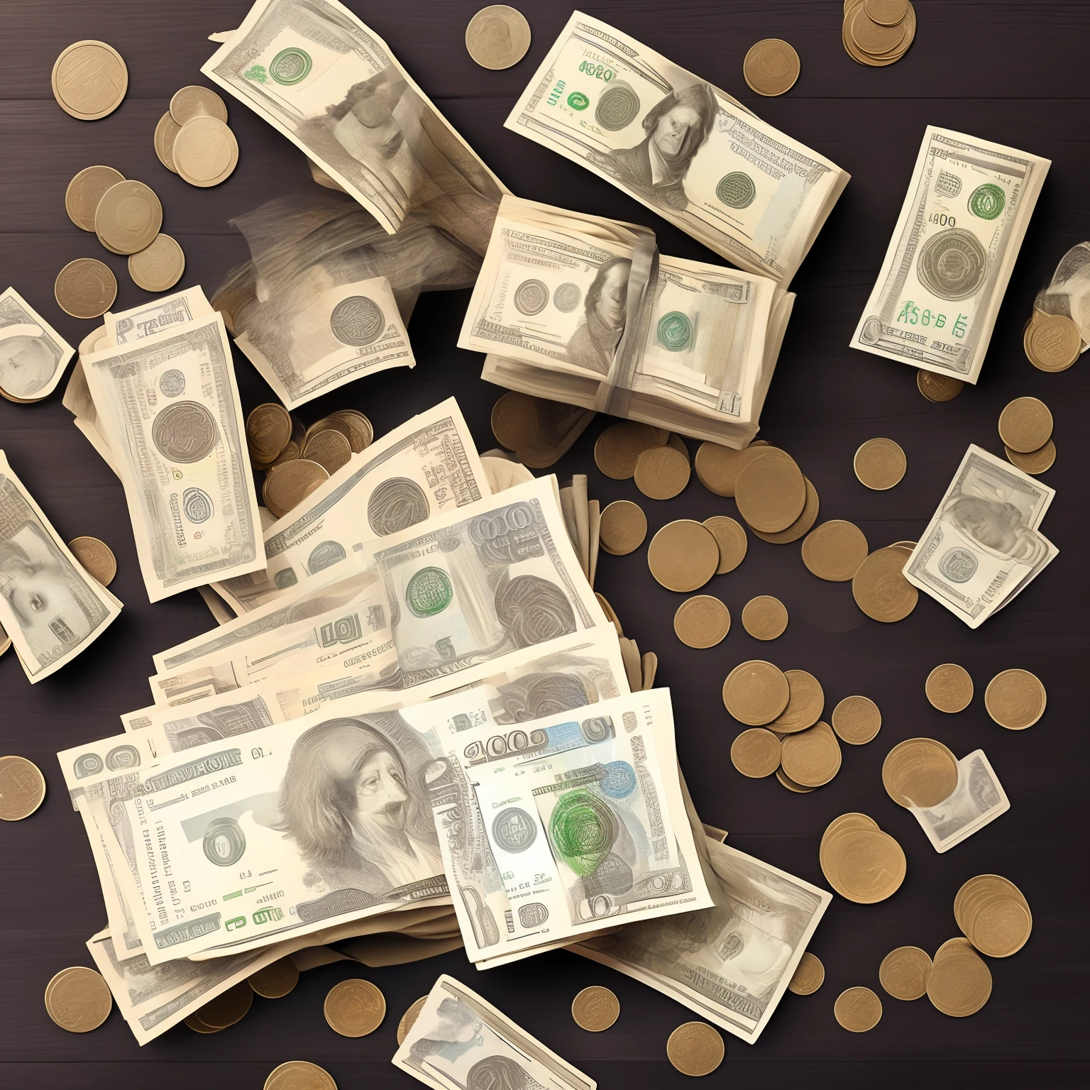 Background with、Bundles、money、oblong、1500×500