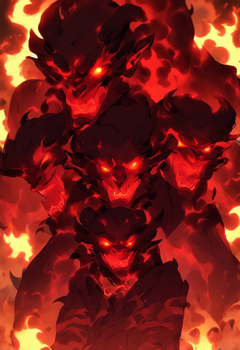 I want an icon , that represents someone being consumed by darkness, with skulls, curse, surrounded by a silhouette