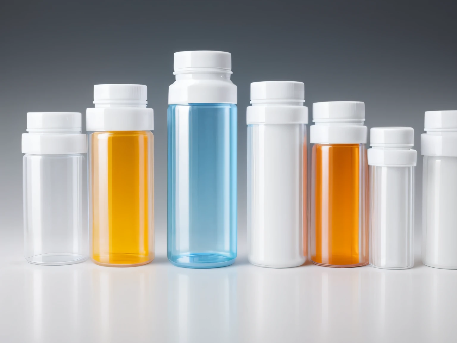 Set of capsules scattered on white background. Insulated capsule bottle on transparent background, capsule pharmacy bottle pill drug concept