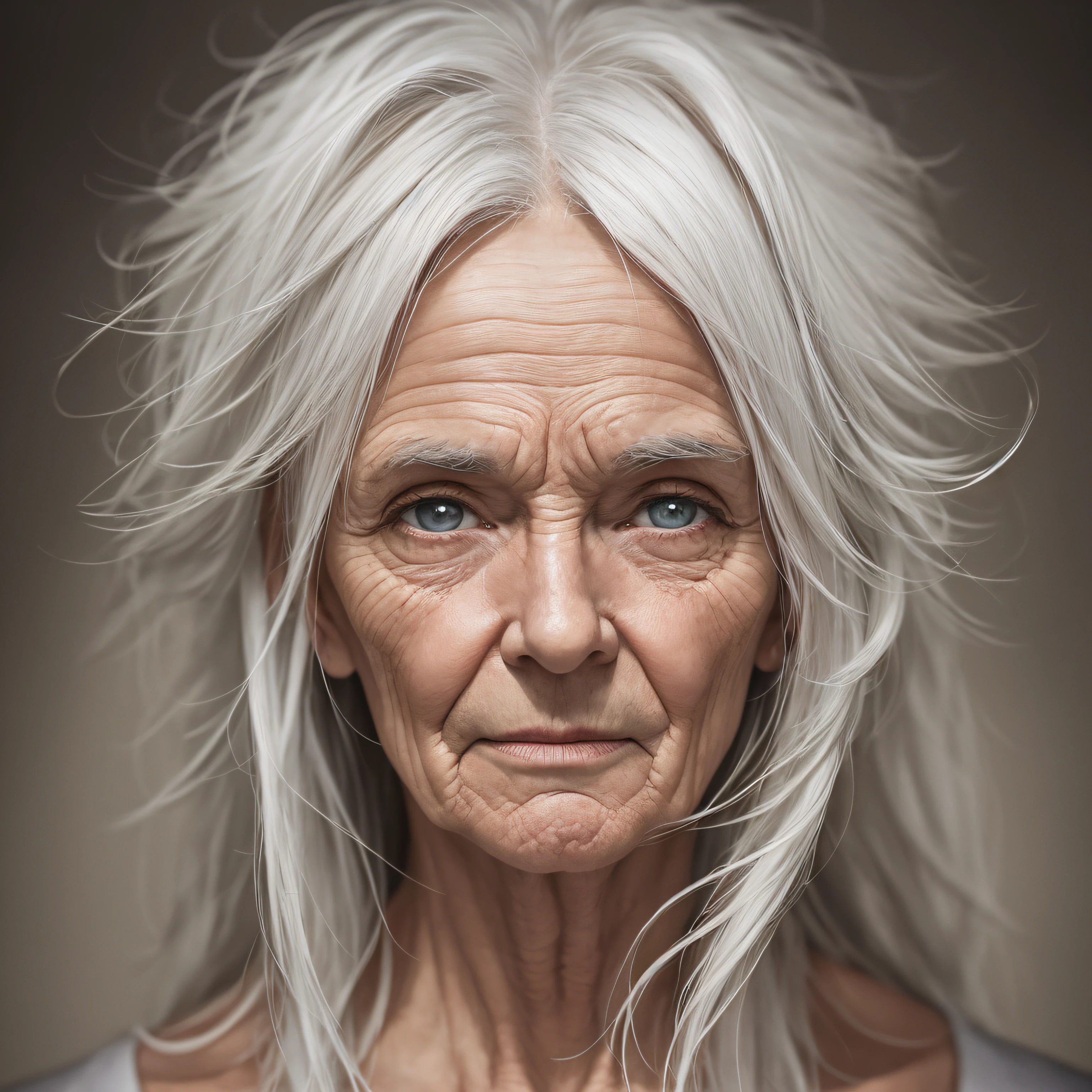 close up portrait of an white haired old man, Exquisite detail, 30-megapixel, 4k, 85-mm-lens, sharp-focus, f:8, ISO 100, shutter-speed 1:125, diffuse-back- lighting, award-winning photograph, small-catchlight, High-sharpness, facial- symmetry