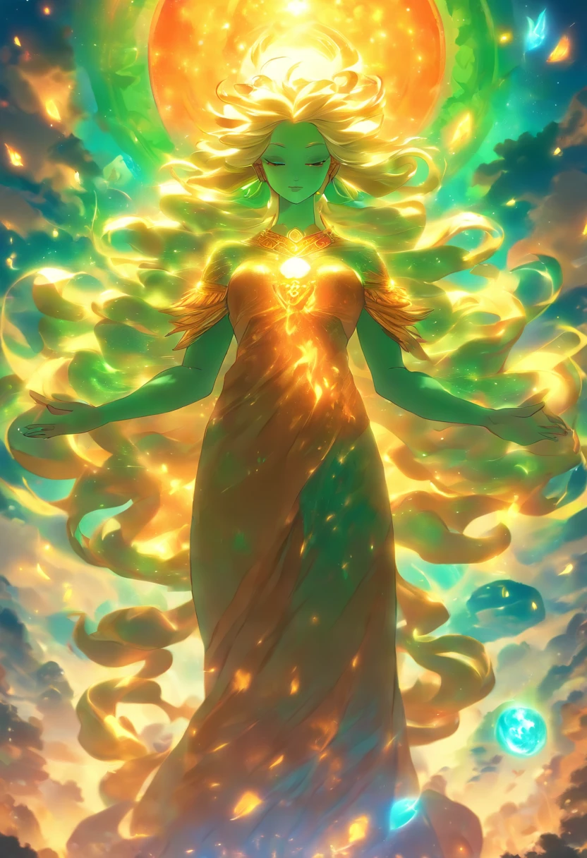(((Goddess Mother Earth))) best quality, ultra-high resolution, 4K detailed CG, masterpiece,PACHAMAMA,Nature,Inca mythology, aesthetics,((standing pose)), Beautiful image, centered on screen, full body