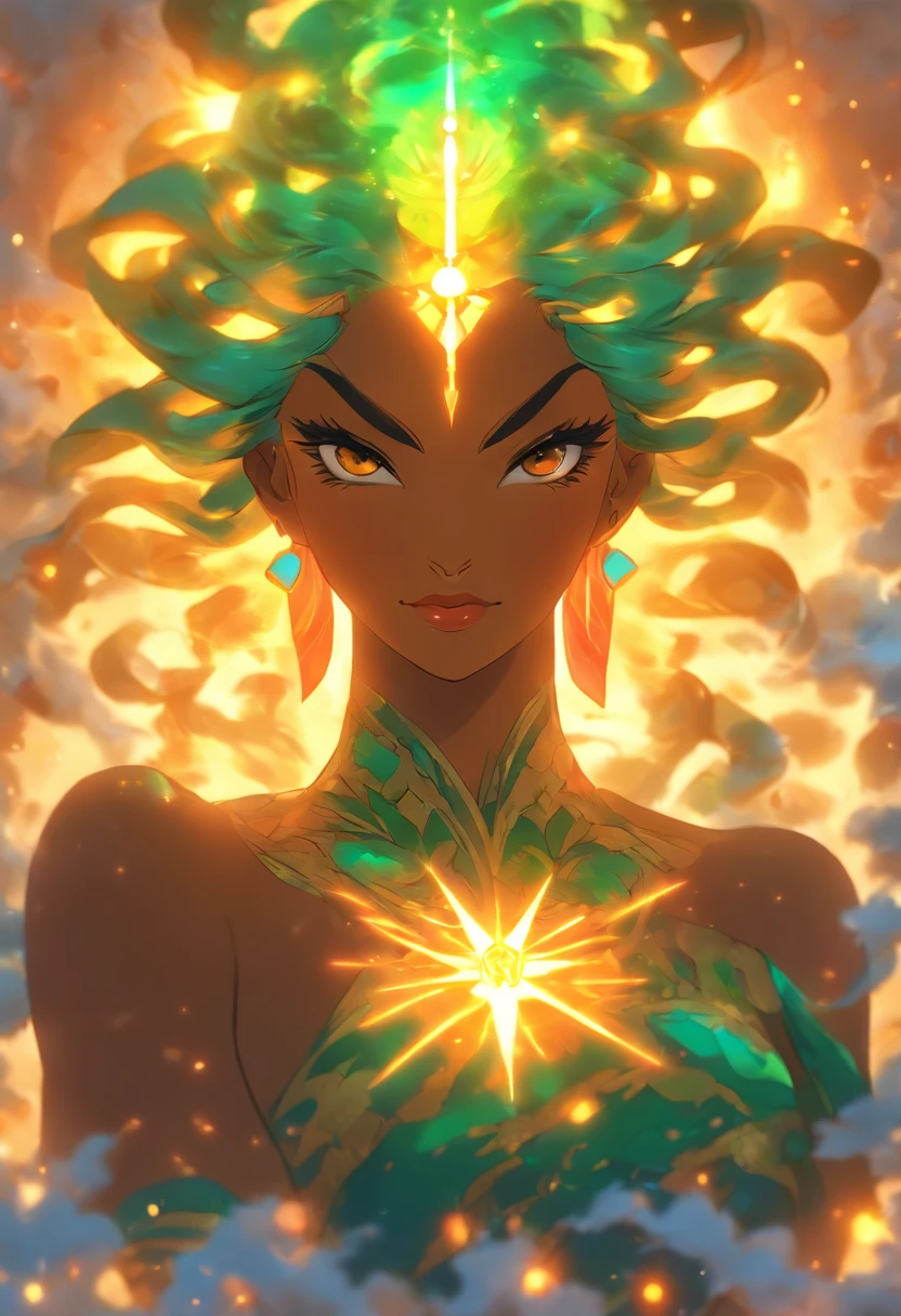 (((Goddess Mother Earth))) best quality, ultra-high resolution, 4K detailed CG, masterpiece,PACHAMAMA,Nature,Inca mythology, aesthetics,((standing pose)), Beautiful image, centered on screen, full body