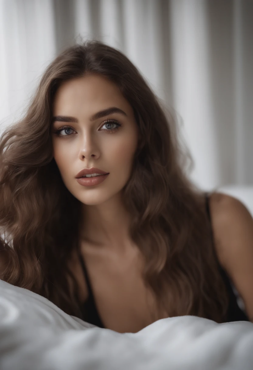 mulher com regata combinando, e meias pretas. menina sexy com olhos azuis, Retrato Sophie Mudd, Retrato de Corinna Kopf, cabelos loiros e olhos grandes, Selfie de uma jovem mulher, Olhos no quarto, Violeta Myers, ohne Maquiagem, maquiagem natural, staring directly at camera, Rosto com Artgram, dezentes Maquiagem, Impressionante tiro de corpo inteiro, no quarto, Fission