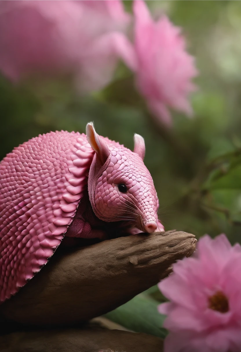 Pink Fairy Armadillo photoreal image