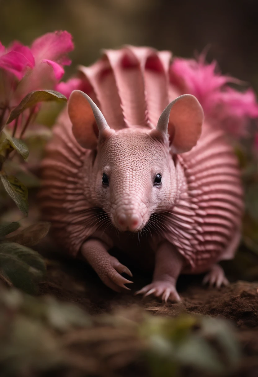 Pink Fairy Armadillo photoreal image