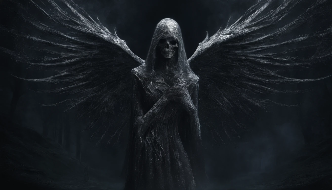 cosmic fallen angel, olhos claros brilhantes, Biomechanicals, assustador, assustador, Pesadelo, cores muito brilhantes, light particles, com luz luminosa, Arte do papel de parede, Papel de parede UHD,traje medieval 4k Full hd