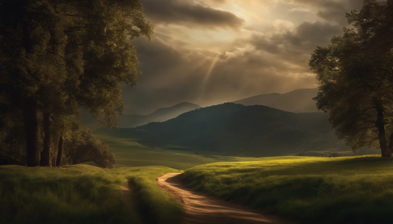 floresta, cidades, Landscape, Bible, Biomechanicals, estranho, assustador, pesadelo, cores muito brilhantes, light particles, com luz brilhante, Mshiff, Arte do papel de parede, papel de parede fhd 1920x1080px, Horizontal, Nehemiah organized a Bible seminar and Ezra was the teacher.