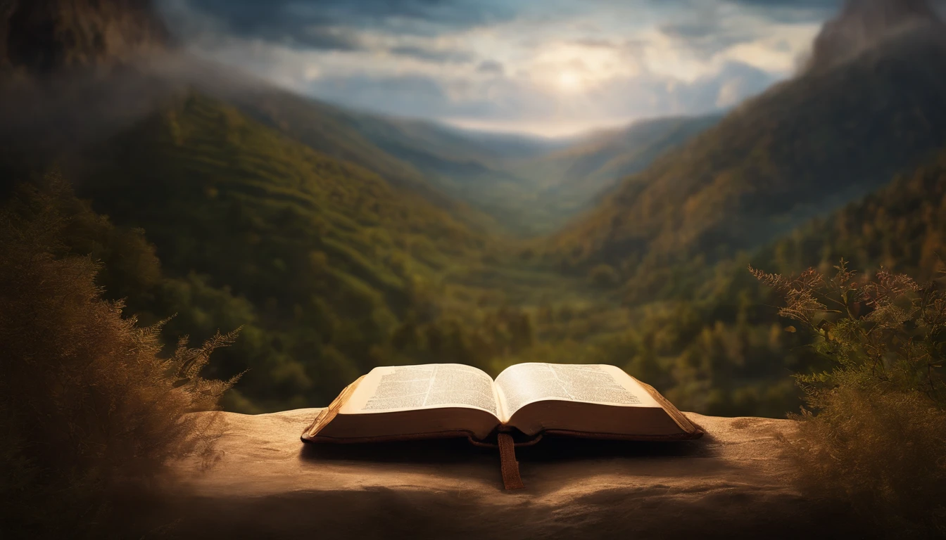 floresta, cidades, Landscape, Bible, Biomechanicals, estranho, assustador, pesadelo, cores muito brilhantes, light particles, com luz brilhante, Mshiff, Arte do papel de parede, papel de parede fhd 1920x1080px, Horizontal, Nehemiah organized a Bible seminar and Ezra was the teacher.