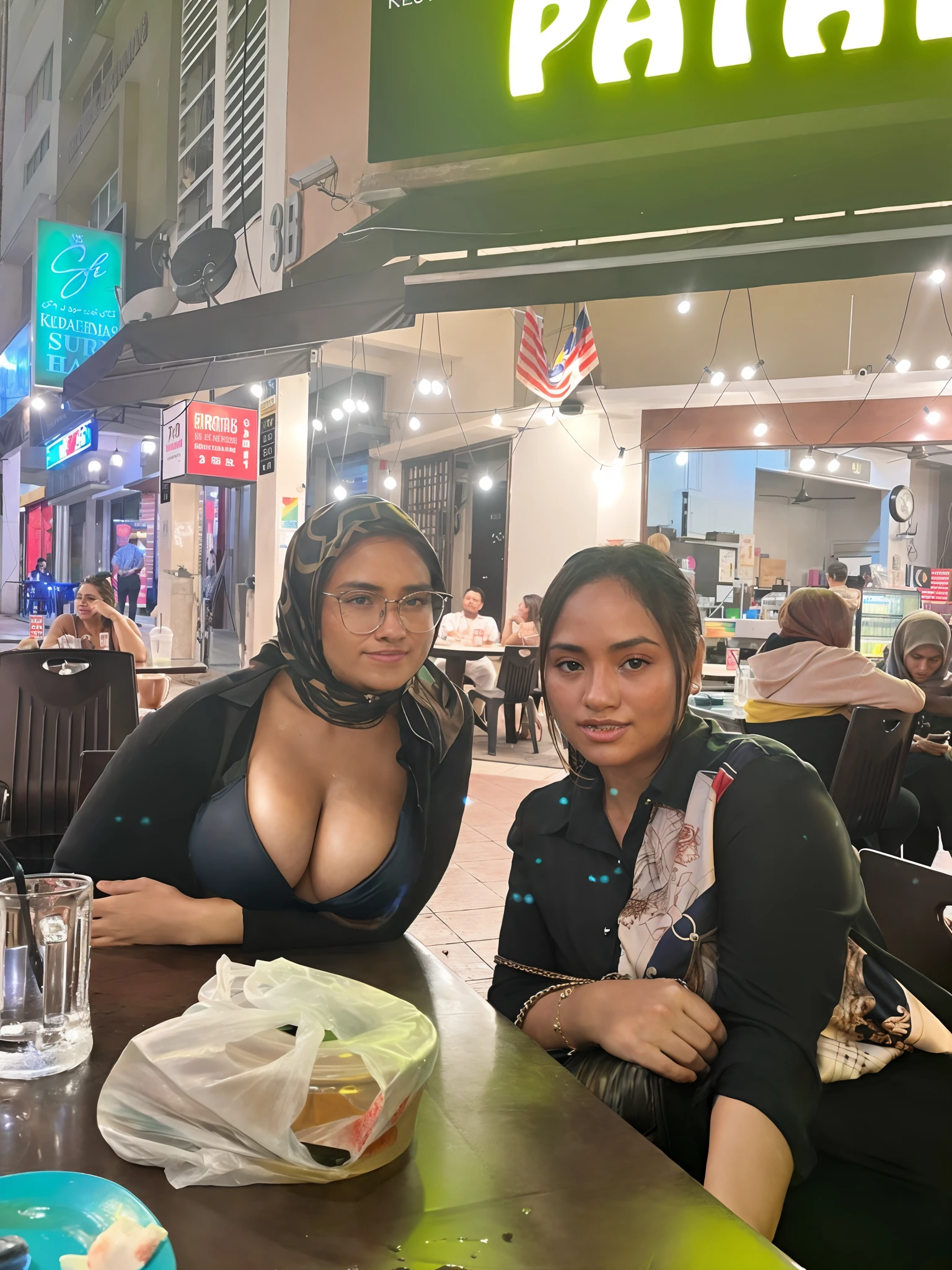 Masterpiece, cleavage, very detailed, outdoor lighting, digital art trends on Artstation 8k HD detailed realistic, detailed, skin texture, super detailed, realistic skin texture, faucet, best quality, super high resolution, ( fidelity: 1.4), high resolution, detailed, raw photo, sharp, by Lee Jeffries Nikon D850 Film Stock Photo 4 Kodak Portra 400 camera f1.6 lens rich colors hyperrealistic lifelike Texture dramatic lighting unrealengine trend on Artstation Cinestill 800