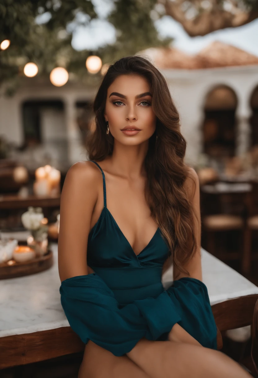 Oman with tank top and matching panties, Chica sexy con ojos azules, Retrato Sophie Mudd, Retrato de Corinna Kopf, cabello rubio y ojos grandes, selfie de una mujer joven, Maquillaje OHNE, Maquillaje natural, looks directly at camera, Cara con Artgram, dezentes Maquillaje, Gran foto de cuerpo entero, en un bar, senos grandes, rubio, latin