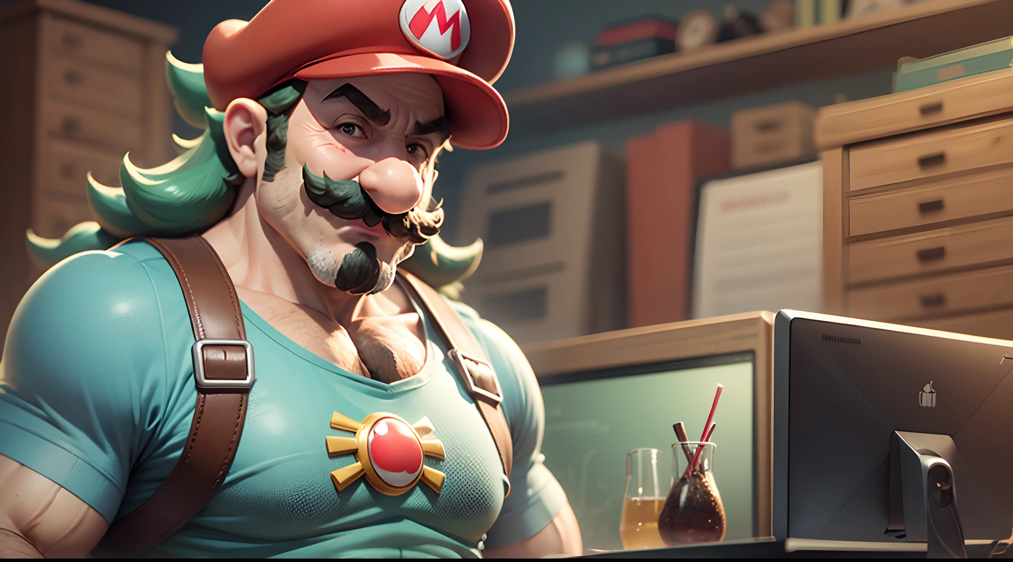 MArio bros musculoso estilo dilf --auto --s2