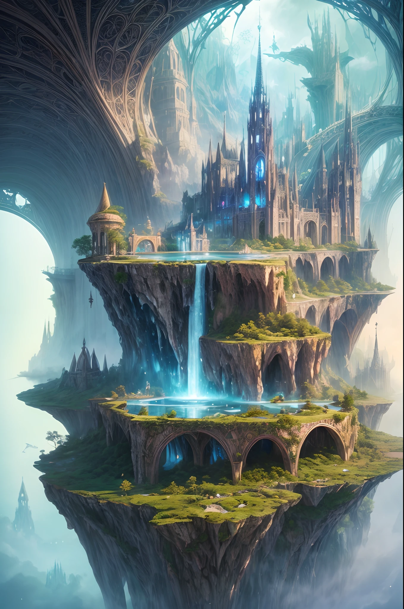 (best quality, highres, realistic:1.2), vibrant colors, dreamlike atmosphere, intricate details, ethereal lighting, otherworldly landscapes, enchanting creatures, ethereal beauty, magical visions, intricate flora and fauna, mesmerizing vistas, whimsical elements, mythical creatures, epic adventures, harmonious blend of nature and fantasy, Roger Dean inspired landscapes, mesmerizing surrealism, captivating imagination, evocative storytelling, breathtakingly grand scenes, awe-inspiring beauty, ethereal essence.