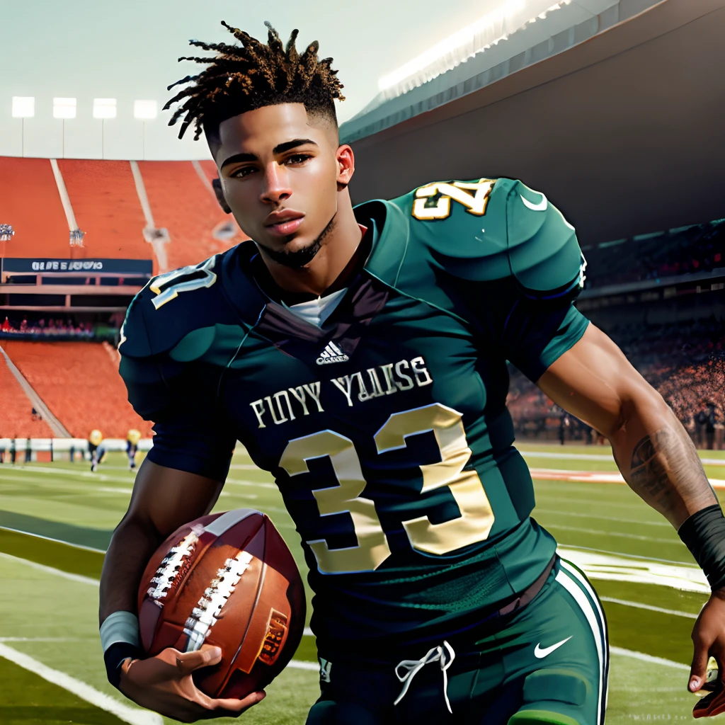 Football player number 3 boy