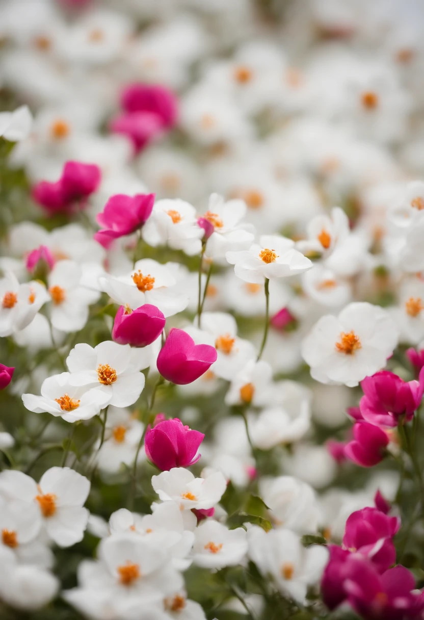 Petalas de cerejeira em fundo branco com circulo branco no meio