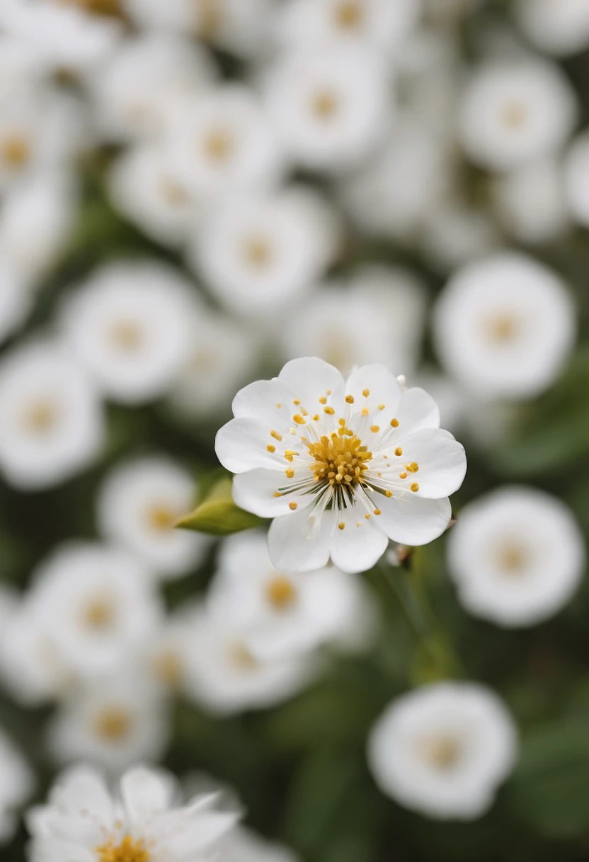 Petalas de cerejeira em fundo branco com circulo branco no meio