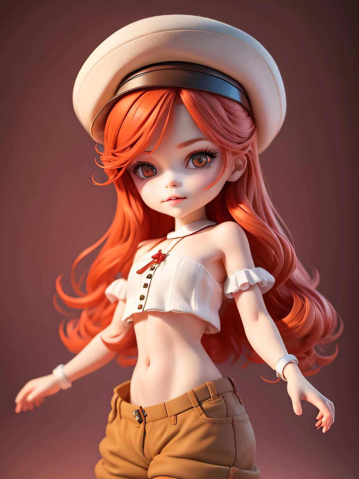 Redhead with hat