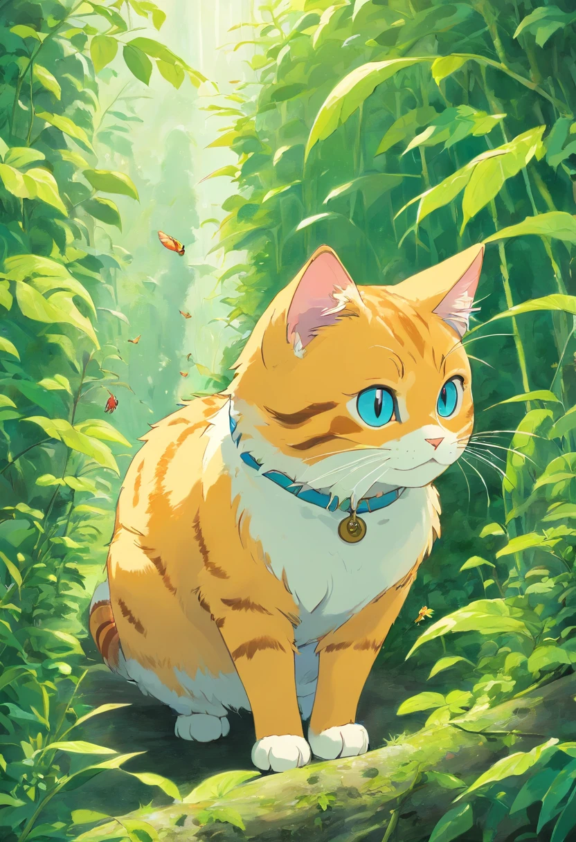 A cat mixed with a catapillar