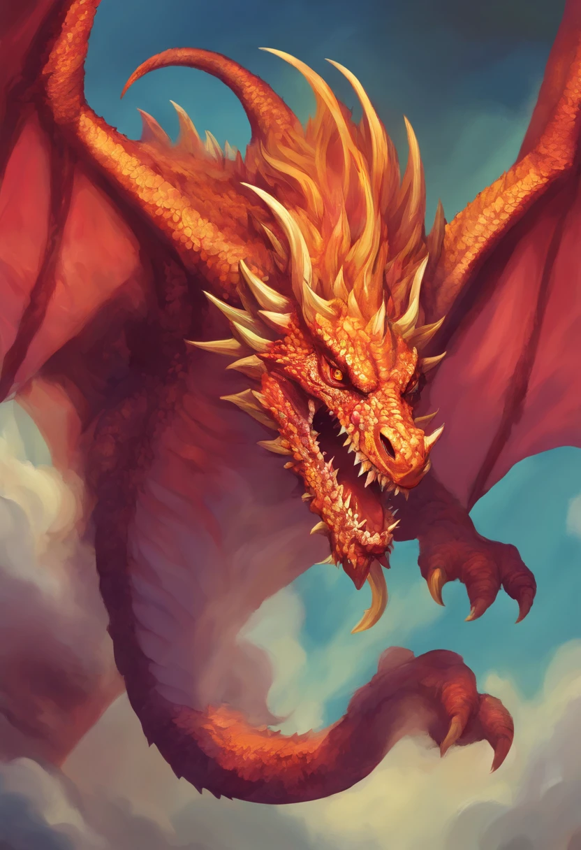 Dragon with five heads
