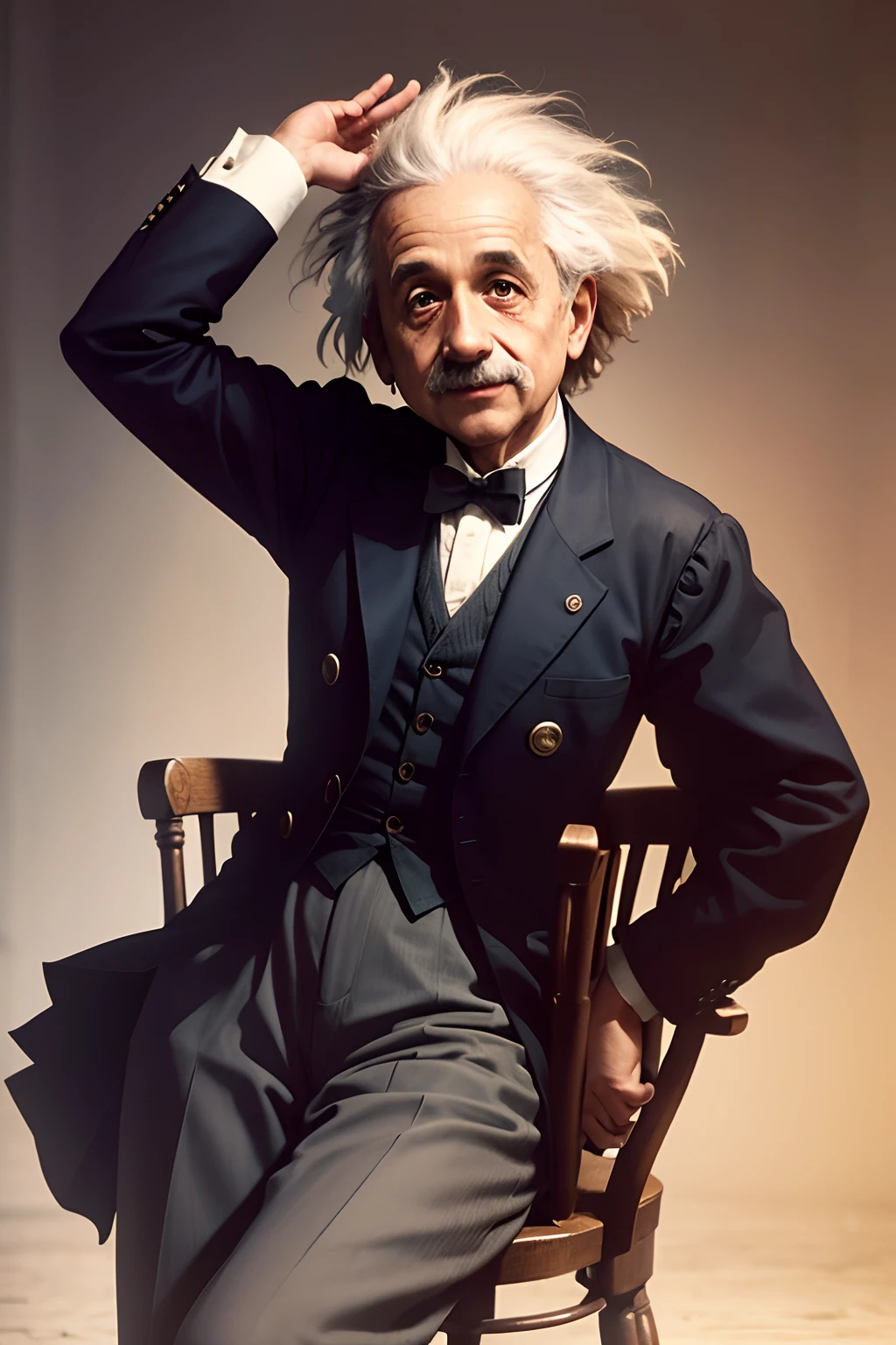 albert einstein played polyamory sonriente --auto
